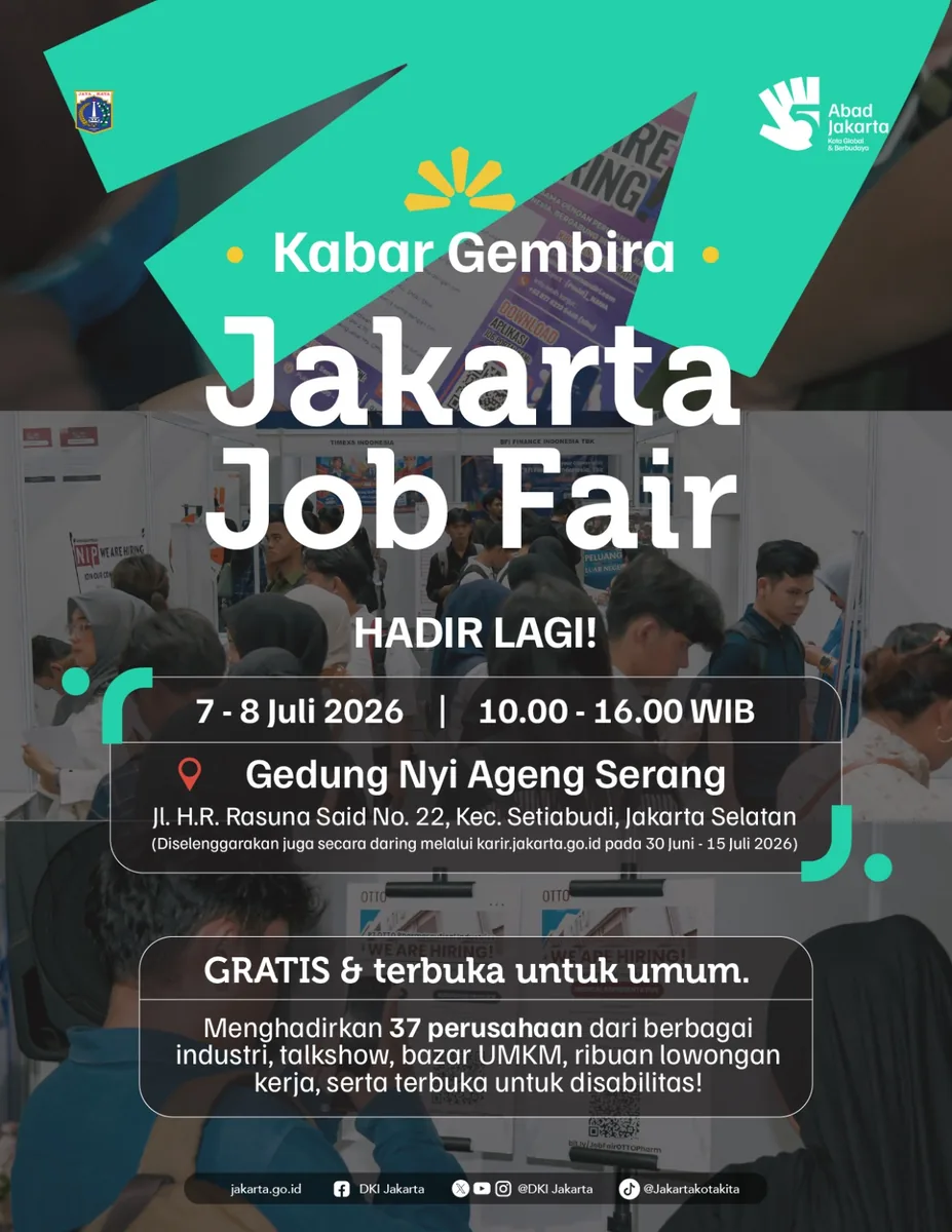 Job Fair Kabupaten Bogor 2026 (Suku Dinas TKTE Wilayah Kabupaten Bogor Barat) : 7-8 Juli 2026